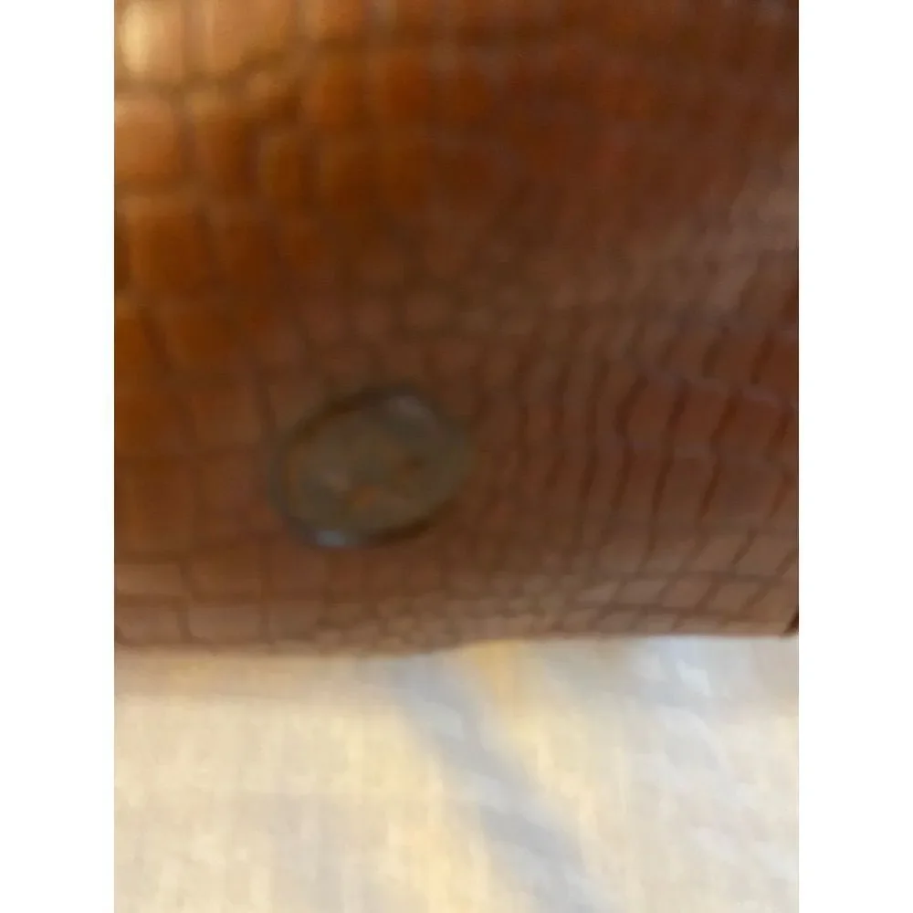New‎ Aaron leather goods weekend duffle bag brown animal style